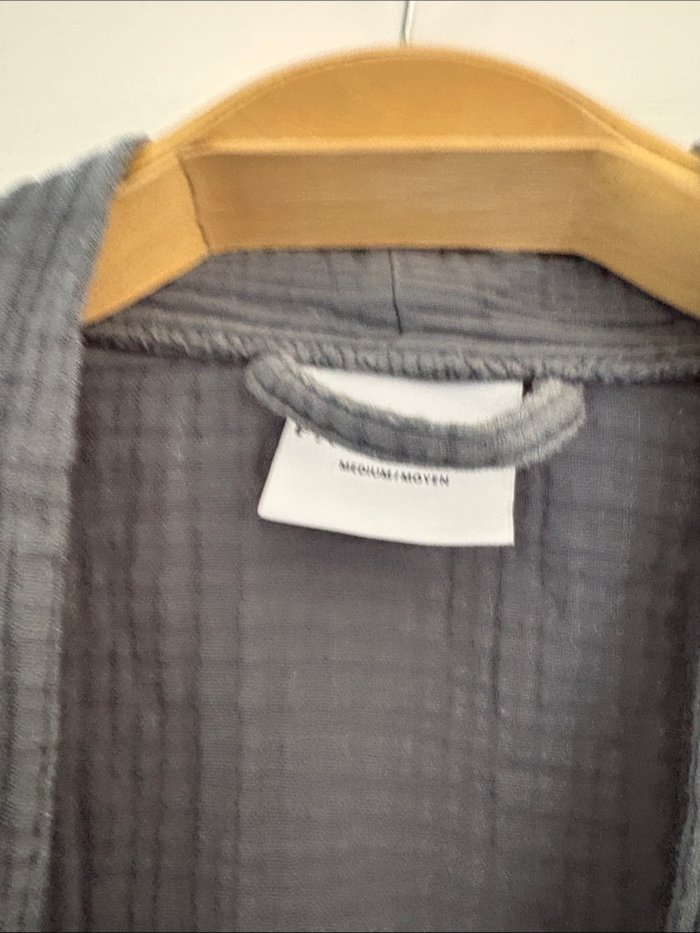 Parachute Gray Waffle Robe - Picture 2 of 4